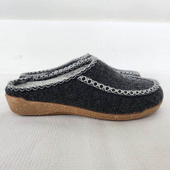 Taos Woollery Clogs Unisex Charcoal Wool Lined Slip On Comfort Shoes Size EU 42 - Picture 3 of 12